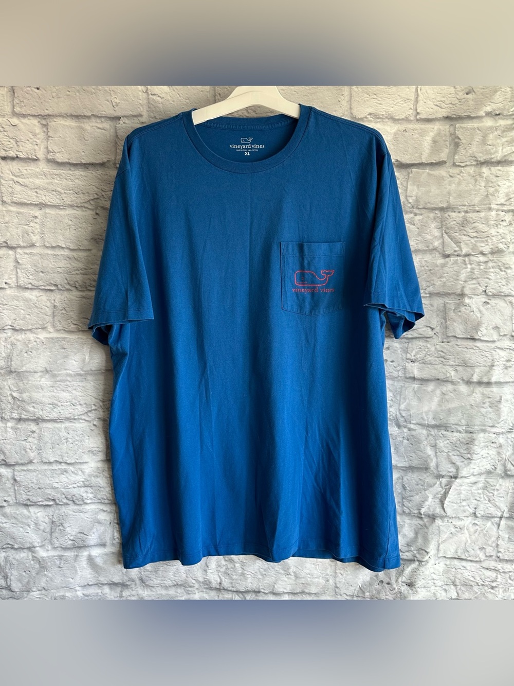 PREOWNED VINEYARD VINES BLUE SHORT SLEEVE TSHIRT MENS XL WHALE